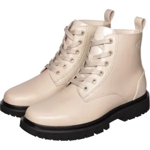 Calvin Klein EVA BOOT MID LACEUP Dámska členková obuv, biela, veľkosť