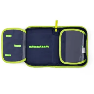 Oxybag FUTBAL Školský jednoposchodový peračník, tmavo modrá, veľkosť