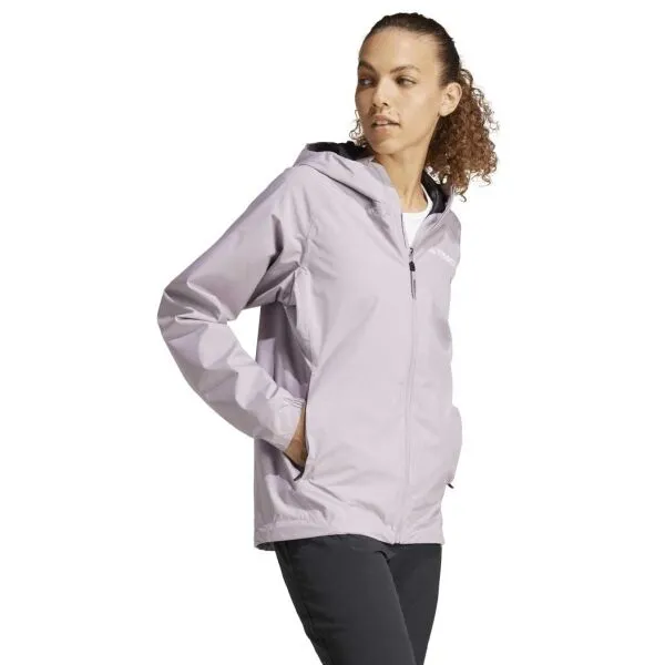 adidas TERREX MULTI 2L RAIN.RDY W Dámska outdoorová bunda, fialová, veľkosť