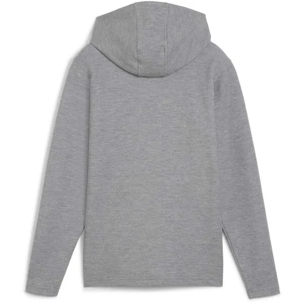 Puma TEAMFINAL CASUALS HOODED JACKET Pánska športová mikina, sivá, veľkosť