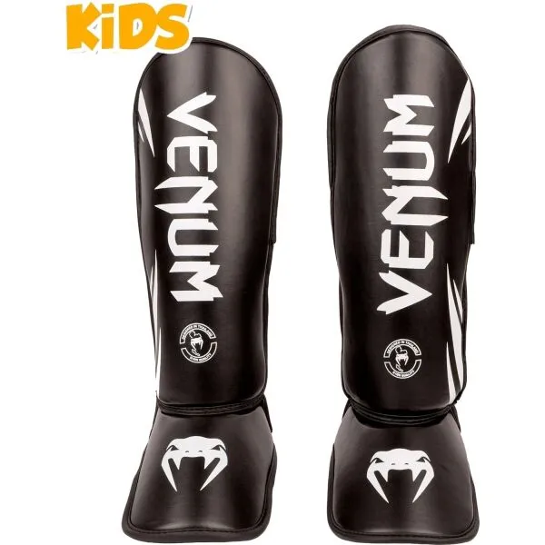 Venum CHALLENGER KIDS SHIN GUARDS Detské chrániče holení, čierna, veľkosť