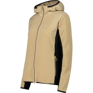 CMP WOMAN JACKET FIX HOOD Dámska mikina, béžová, veľkosť