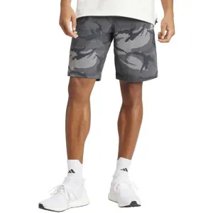 adidas SEASONAL ESSENTIALS CAMOUFLAGE SHORTS Pánske kraťasy, tmavo sivá, veľkosť