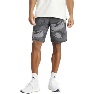 adidas SEASONAL ESSENTIALS CAMOUFLAGE SHORTS Pánske kraťasy, tmavo sivá, veľkosť