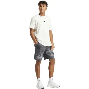 adidas SEASONAL ESSENTIALS CAMOUFLAGE SHORTS Pánske kraťasy, tmavo sivá, veľkosť