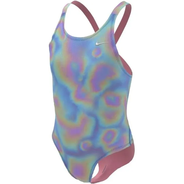 Nike HYDRASTRONG MULTI PRINT Dievčenské jednodielne plavky, mix, veľkosť