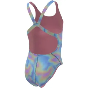 Nike HYDRASTRONG MULTI PRINT Dievčenské jednodielne plavky, mix, veľkosť
