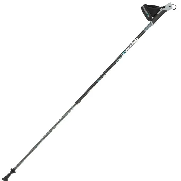 Crossroad MUNGO Dvojdielne nordic walking palice, čierna, veľkosť