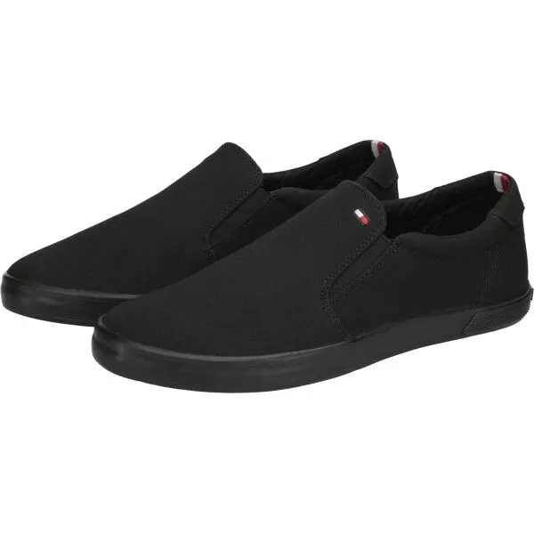 Tommy Hilfiger ICONIC SLIP ON SNEAKER Pánska slip-on obuv, čierna, veľkosť