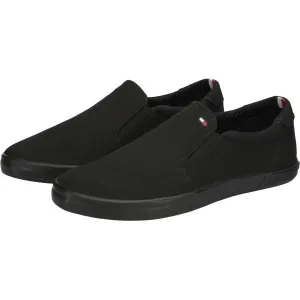 Tommy Hilfiger ICONIC SLIP ON SNEAKER Pánska slip-on obuv, čierna, veľkosť
