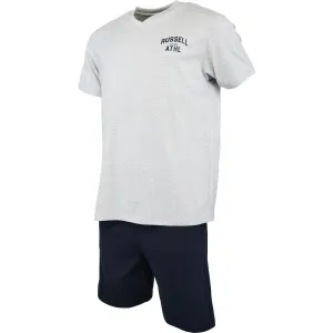 Russell Athletic SET TEE SHORT Pánsky pyžamový set, sivá, veľkosť