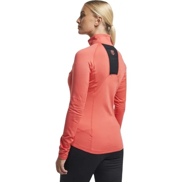 TENSON TXLITE HALF ZIP Dámska mikina, lososová, veľkosť