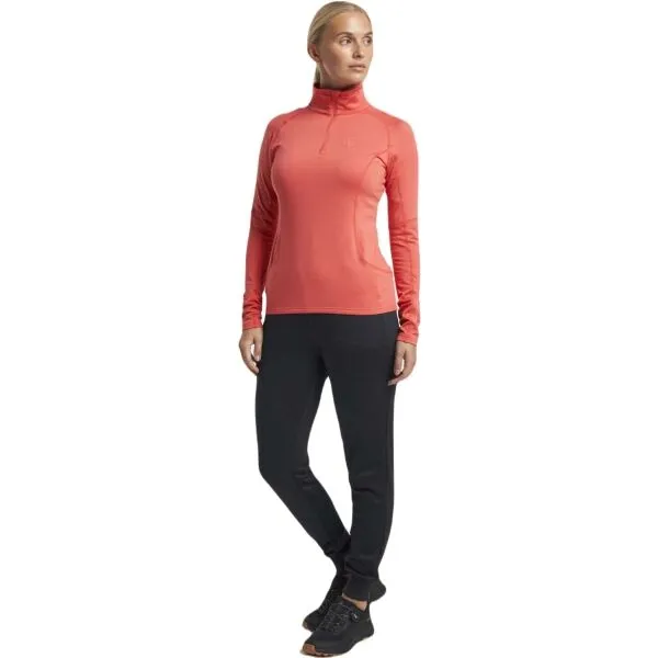 TENSON TXLITE HALF ZIP Dámska mikina, lososová, veľkosť