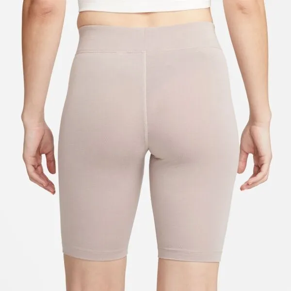 Nike SPORTSWEAR ESSENTIAL Dámske voľnočasové šortky, béžová, veľkosť