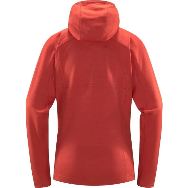 Dámska mikina na zips Haglofs Skuta Hood - poppy red