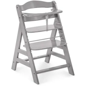 HAUCK ALPHA+ Jedálenská stolička, sivá, veľkosť