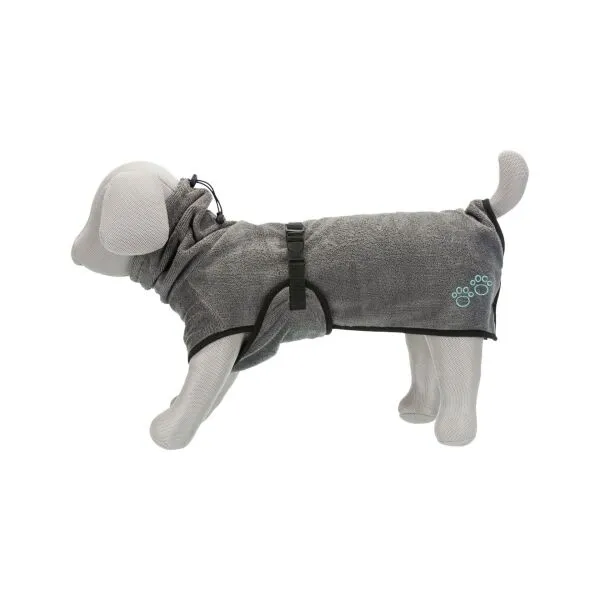 TRIXIE DOG BATHROBE M Župan pre psy, sivá, veľkosť