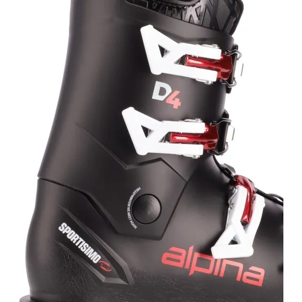 Alpina DUO 4 Detská lyžiarska obuv, čierna, veľkosť