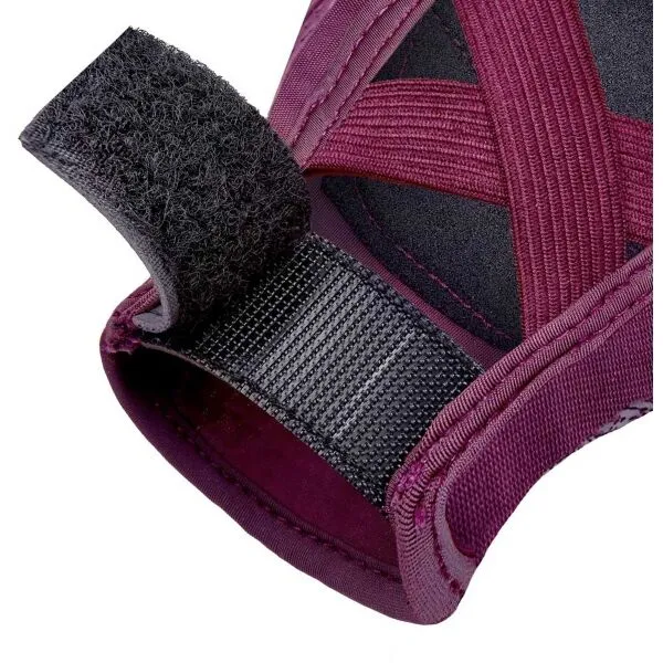 adidas TRAINING GLOVES W Dámske fitness rukavice, vínová, veľkosť