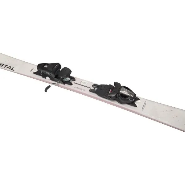 Elan CRYSTAL WHITE LS + EL9.0 GW Dámske zjazdové lyže, biela, veľkosť