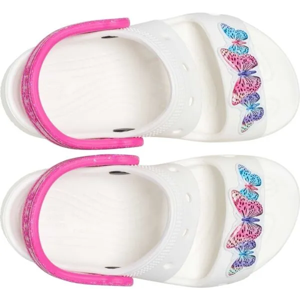 Crocs CLASSIC EMBELLISHED SANDAL T Detské sandále, biela, veľkosť 22/23