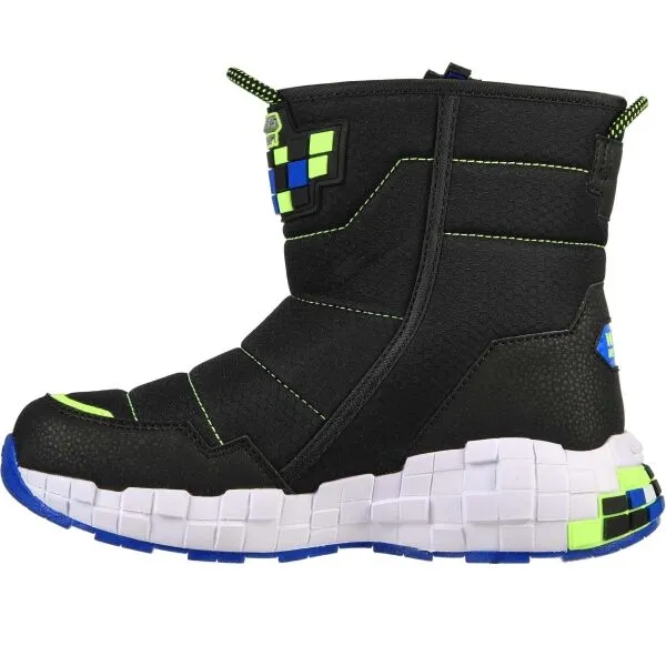 Skechers MEGA-CRAFT Chlapčenská zateplená zimná obuv, čierna, veľkosť