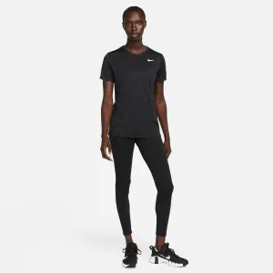 Dámske tréningové tričko s krátkym rukávom NIKE W NK DF RLGD SS TEE-010 BLACK WHITE