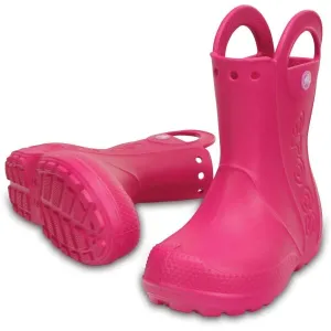 Crocs HANDLE IT RAIN BOOT KIDS Detské gumáky, ružová, veľkosť 32/33