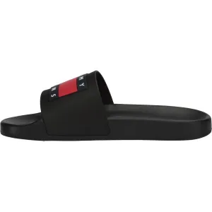 Tommy Hilfiger TOMMY JEANS FLAG POOL SLD ESS Dámske šľapky, čierna, veľkosť
