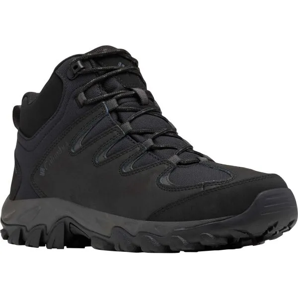 Columbia BUXTON PEAK MID WP Pánska turistická obuv, čierna, veľkosť 44.5
