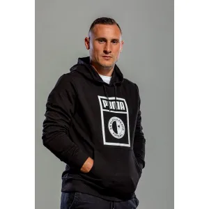 Puma SLAVIA PRAGUE GRAPHIC HOODY Pánska mikina, čierna, veľkosť