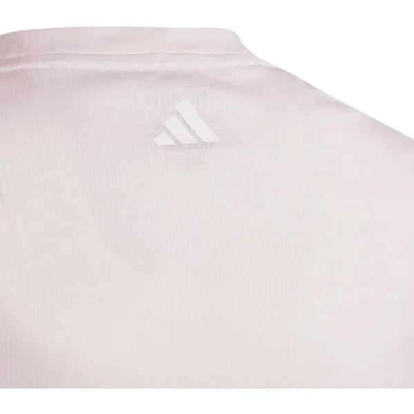 adidas ESSENTIALS LOGO TEE Dievčenské tréningové tričko, ružová, veľkosť