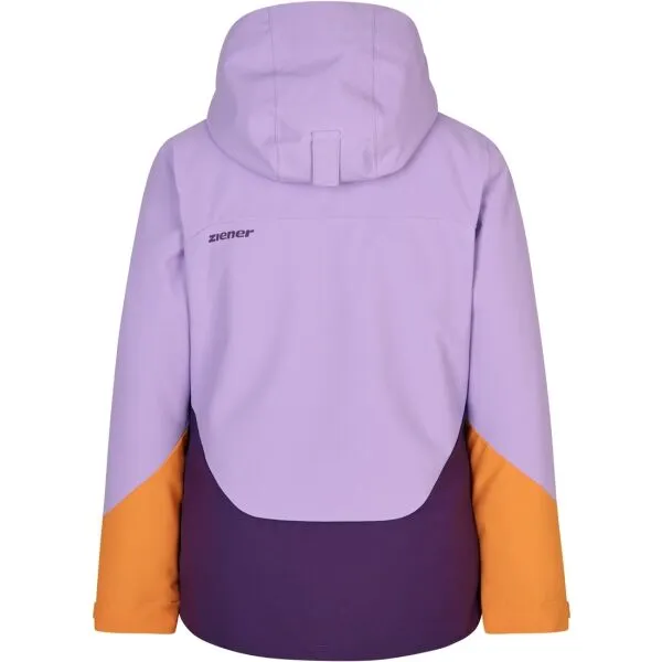 Ziener AYREEN Dievčenská lyžiarska/snowboardová bunda, fialová, veľkosť