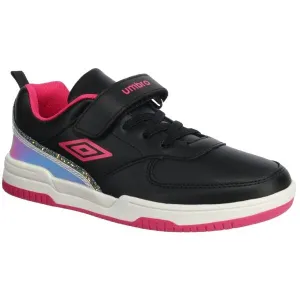 Umbro PATTY-VE-JNR Detská voľnočasová obuv, čierna, veľkosť 33.5
