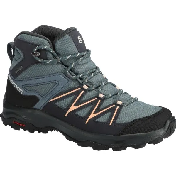 Salomon DAINTREE MID GTX W Dámska turistická obuv, sivá, veľkosť 36 2/3