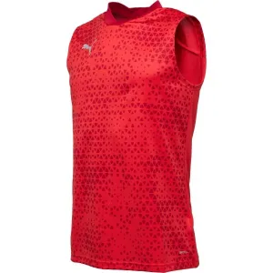 Puma TEAMCUP TRAINING JERSEY SL Pánske futbalové tielko, červená, veľkosť