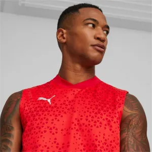 Puma TEAMCUP TRAINING JERSEY SL Pánske futbalové tielko, červená, veľkosť