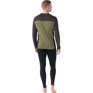 Smartwool CLASSIC THERMAL MERINO BL CRW Pánske termo tričko, tmavo zelená, veľkosť XXL
