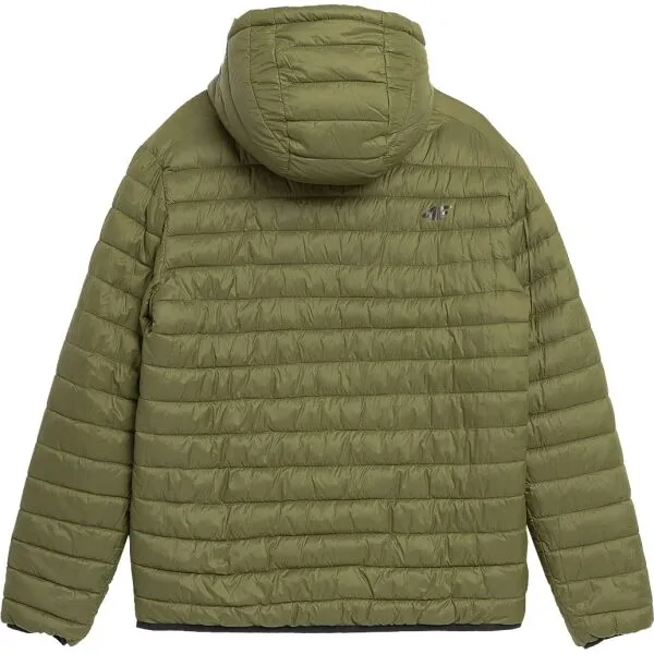 4F DOWN JACKET TWO-SIDED Pánska bunda, khaki, veľkosť