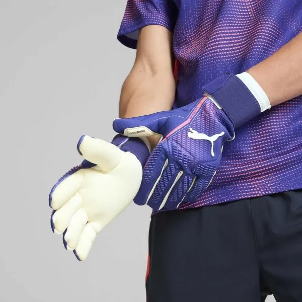 Puma ULTRA ULTIMATE HYBRID Pánske brankárske rukavice, modrá, veľkosť