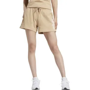 adidas LINEAR SHORTS W Dámske kraťasy, béžová, veľkosť