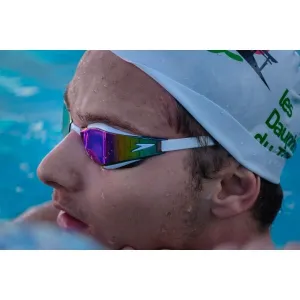 Speedo Fastskin Hyper Elite plavecké okuliare Farba: Ružová zrkadlová - čierna - biela
