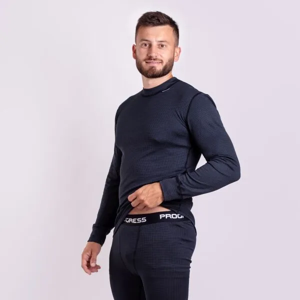 PROGRESS MICROSENSE LS Pánske tričko, čierna, veľkosť
