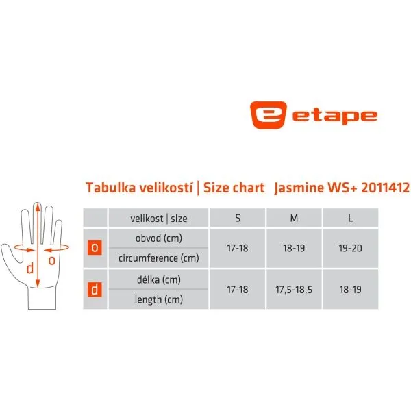 Etape JASMINE WS W Dámske zimné rukavice, čierna, veľkosť