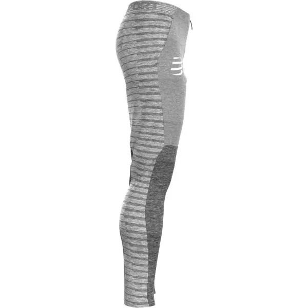 Compressport SEAMLESS PANTS Pánske športové tepláky, sivá, veľkosť