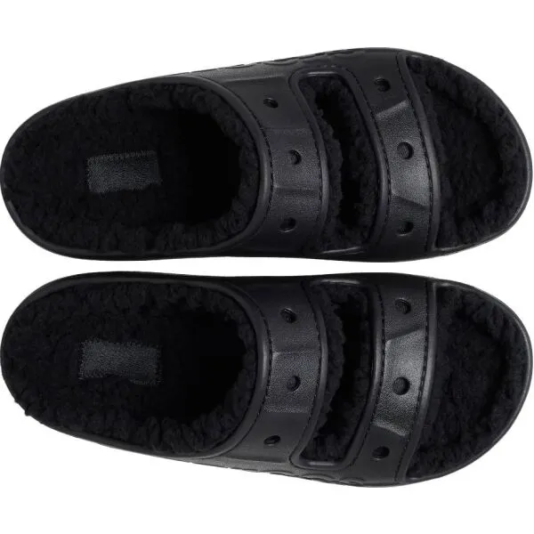Crocs BAYA COZZZY SANDAL Dámske zateplené šľapky, čierna, veľkosť 37/38