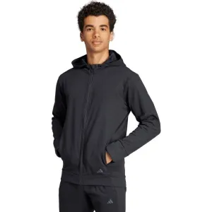 adidas YOGA BASE FZ HD Pánska športová mikina, čierna, veľkosť