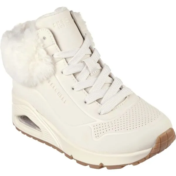 Skechers UNO RUGGED Dievčenská zateplená obuv, béžová, veľkosť