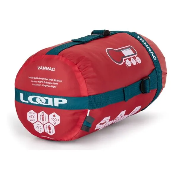 LOAP VANNAG Spací vak, modrá, veľkosť