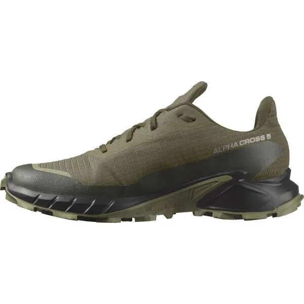 Salomon ALPHACROSS 5 GTX Pánska trailová obuv, tmavo zelená, veľkosť 44